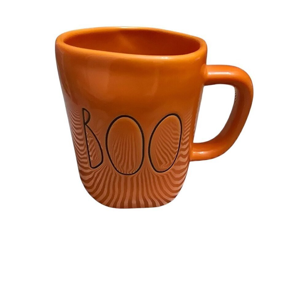 NWT Rae Dunn Halloween Orange Boo Coffee Mug